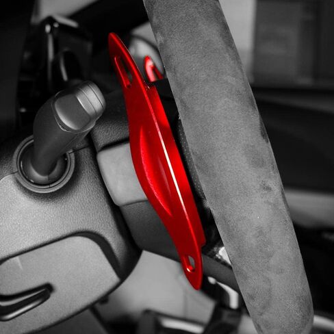 Real Carbon Fiber Steering Wheel Paddle Shifter Extension Shifter Trim Compatible with Hyundai Veloster JS N Kona N Elantra N i30 N Series 2019-2022(Red Style) in Kuwait