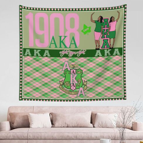 TFFEAY Sorority Gift Tapestry Poster Wall Hanging Decor Tapestries for Bedroom Dorm Living Room 60x51in, style-2 in Kuwait