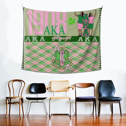 TFFEAY Sorority Gift Tapestry Poster Wall Hanging Decor Tapestries for Bedroom Dorm Living Room 60x51in, style-2 in Kuwait
