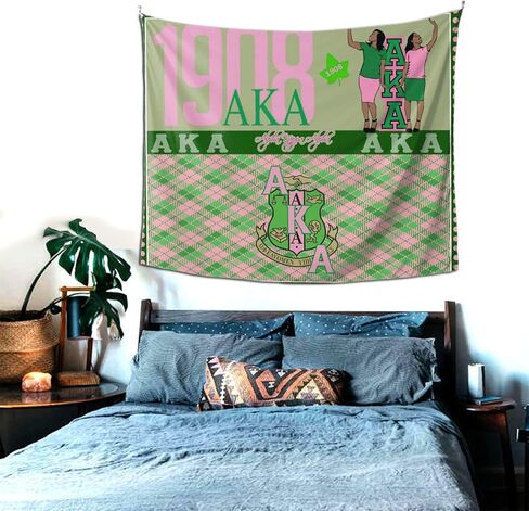 TFFEAY Sorority Gift Tapestry Poster Wall Hanging Decor Tapestries for Bedroom Dorm Living Room 60x51in, style-2 in Kuwait