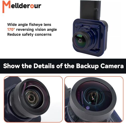 كاميرا احتياطية للرؤية الخلفية متوافقة مع Ford Escape 2014-2016. استبدال # GJ5T19G490AD، GJ5T-19G490-AB، EJ5Z-19G490-A. in Kuwait