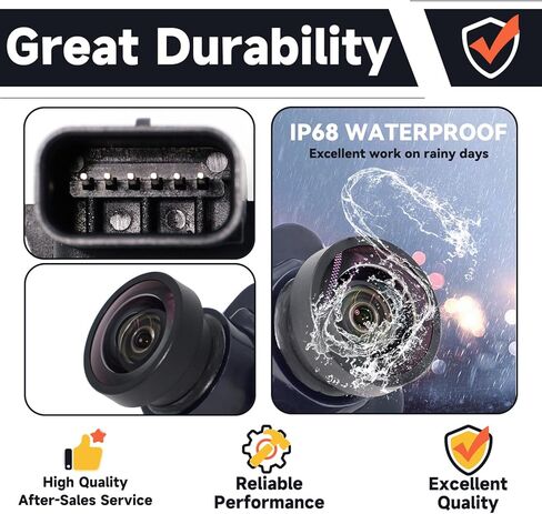 كاميرا احتياطية للرؤية الخلفية متوافقة مع Ford Escape 2014-2016. استبدال # GJ5T19G490AD، GJ5T-19G490-AB، EJ5Z-19G490-A. in Kuwait