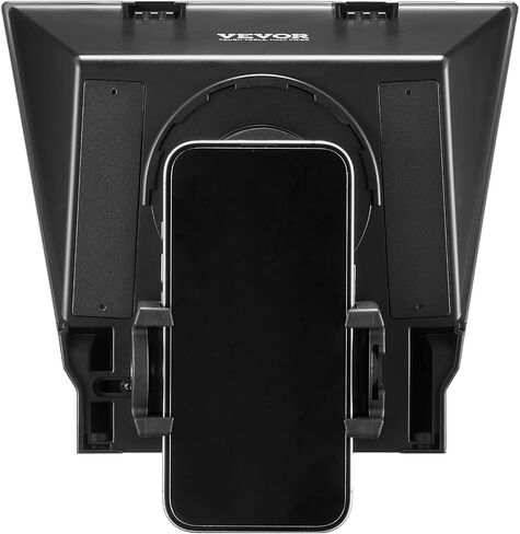VEVOR Teleprompter, 10" Desktop Prompter with Adjustable Spectroscope, Remote Control, for YouTube, Twitch, Zoom, Supports DSLR/Webcam/Smartphone, for Video Recording/Live Streaming in Saudi Arabia