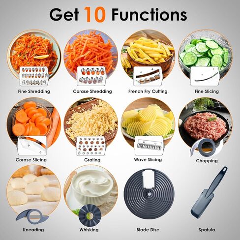 Davivy Food Processor 13 Cup,Stainless Steel Bowl Food Processor,7 Blades with 9 Functions Vegetable Chopper for Home Use,Stepless Variable Control,Black,600W (13-Cup Stainless Steel Bowl) in Saudi Arabia