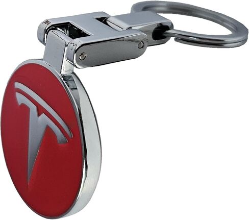 metal keychain key ring compatible with tesla model s 3 x y cybertruck musk optimus for men women in Saudi Arabia