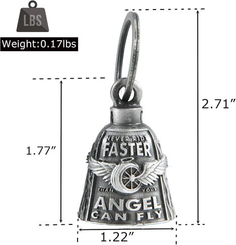 【2Pack】Motorcycle Bells for Biker Good Luck Guardian Riding Bells with Hanger Motorcycle Accessory or Keychain for Luck in Saudi Arabia