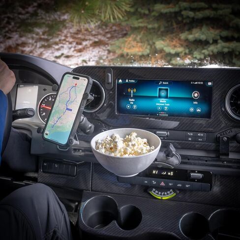 NEXUS Snack Bowl with 1 Inch Ball Mount (Black), medium in Saudi Arabia