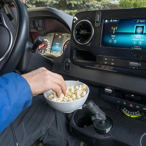 NEXUS Snack Bowl with 1 Inch Ball Mount (Black), medium in Saudi Arabia