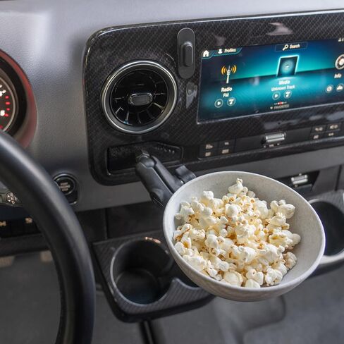 NEXUS Snack Bowl with 1 Inch Ball Mount (Black), medium in Saudi Arabia