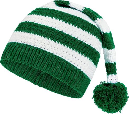 Durio Christmas Hats Adult Knitted Santa Hat Christmas Beanie Hat for Women Men Winter Santa Beanie Holiday Hat in Saudi Arabia