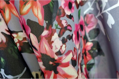 Omoone Women's Short Batwing Sleeve Floral Chiffon Cardigan Kimono Beachwear in Saudi Arabia