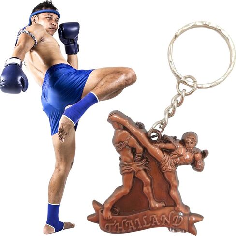 سلسلة مفاتيح Muay Thai، حلقة مفاتيح الملاكمة، سلسلة مفاتيح مقاتلة، حامل مفاتيح معدني لأوضاع القتال in Saudi Arabia