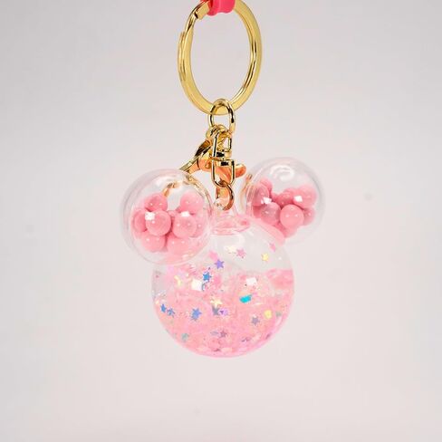 سلسلة المفاتيح لطيف الفأر | حامل حلقة المفاتيح الجمالية السائلة العائمة اللامعة للمفاتيح والحقائب وحقائب الظهر in Kuwait