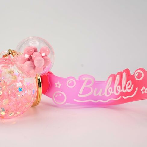 سلسلة المفاتيح لطيف الفأر | حامل حلقة المفاتيح الجمالية السائلة العائمة اللامعة للمفاتيح والحقائب وحقائب الظهر in Kuwait