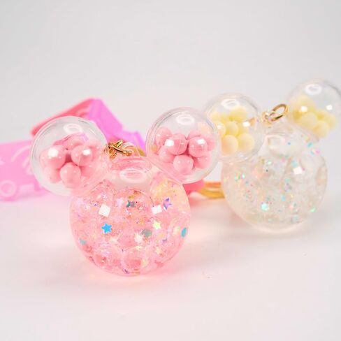 سلسلة المفاتيح لطيف الفأر | حامل حلقة المفاتيح الجمالية السائلة العائمة اللامعة للمفاتيح والحقائب وحقائب الظهر in Kuwait