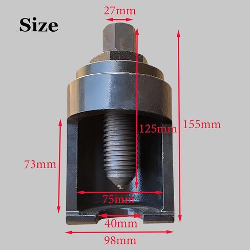 Truck Ball Joint Separator, Heavy Duty Universal Ball Joint Removal Tool, 36mm Forks Ball Joint Puller, One Piece Molding, Top Bead Design Suitable for Most Truck, Semi-Truck and Bus in Saudi Arabia