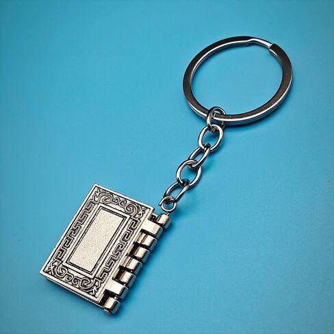 Mini Alloy Bible Keychain Mini Book Keyring Religious Gift in Saudi Arabia