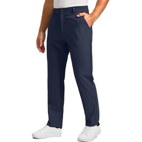 Soothfeel Men's Golf Pants with 5 Pockets - 30"/32"/34" Slim Fit Stretch Tech Pants Casual Trousers Dress Work Pants for Men