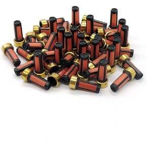 HiSport Fuel Injector Seal Kits Filter Baskets [6mm x 3mm x 13.8mm] Universal Repair Set CF104B [50 Pcs]
