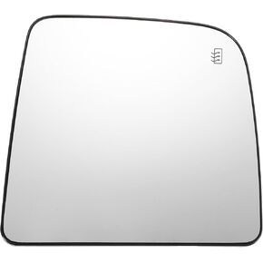 X AUTOHAUX Car Rearview Right Passenger Side Upper Part Mirror Glass Replacement W/Backing Plate Heated White Glass for Nissan Titan 2004-2015