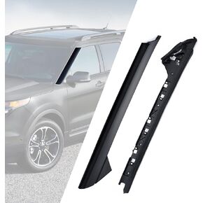 Windshield A-Pillar Molding Trim Kit Right Passenger Side Compatible with 2011-2019 Ford Explorer Replaces: 926-451, BB5Z-7803136-AA, BB5Z7803136AB, BB5Z7803136BA