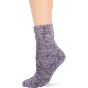 HUE Women's Warm & Toasty faux furry Sock, Lilla, One Size
