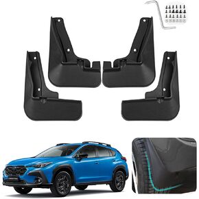 Custom Fit for Mud Flaps 2024 Subaru Crosstrek Mud Splash Guard Front and Rear 4-PC Set