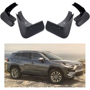 Car Mudguard Fender Mud Flaps Splash Guards Compatible with 2019 2020 2021 2022 2023 2024 Toyota RAV4 / Toyota RAV4 Hybrid (No Adventure & TRD Off-Road Models)