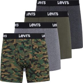 Levi's Mens Boxer Briefs Breathable Stretch Underwear 4 Pack