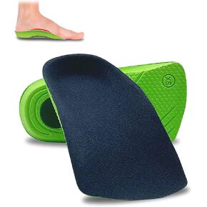 3/4 High Arch Support Insoles for Woman and Man, Orthotic Inserts for Flat Feet Plantar Fasciitis Relief Overpronation, Shoes Insoles for Men Women Running