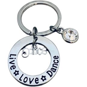 Infinity Collection Dance She Believed She Could So She Did Keychain, Dance Jewelry, Dance Keychain, Gift For Dancers