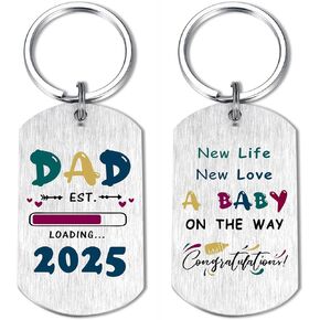 هدايا EE&YU New Dad 2025 - سلسلة مفاتيح لعيد ميلاد الأب لأول مرة، للأب ليكون هدية للرجال، ليصبح هدية للأب في عيد الحب in Kuwait