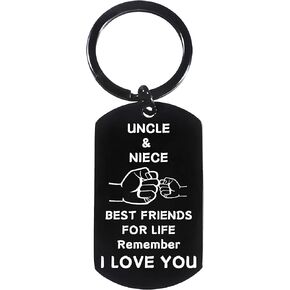 Uncle Gifts From Niece Uncle Keychain Appreciation Gifts For Uncle Birthday Gifts Father's Day Keychain Niece To Uncle Gifts
