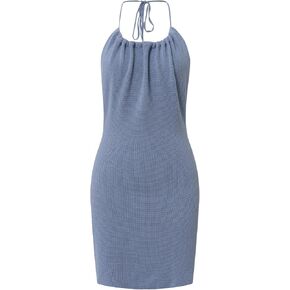 Women's Bodycon Mini Dress Backless Spaghetti Strap Halter Party Club Dresses