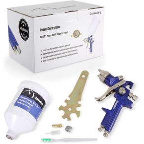 Dromedary H827 1.7mm HIGH Volume Low Pressure(HVLP) Gravity Feed Paint Spray Gun Automotive Auto Body Tool