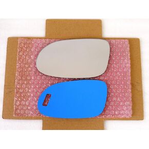 New Replacement Mirror Glass with Full Size Adhesive for Mercedes-Benz SL SLK CLK AMG Driver Side View Left LH