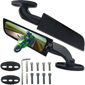 Motorcycle Rearview Mirrors 360° Rotating Motorcycle Mirrors Compatible with Kawasaki Ninja 300 400 650 Honda CBR300R CBR500R CBR600RR CBR1000RR Suzuki GSXR 600 750 (Standard model)