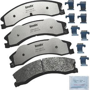 Bendix Fleet Metlok MKD1411FM Semi-Metallic Brake Pads for Select Models Chevrolet Express 3500,Express 4500,2500,Silverado,GMC Savana 3500,4500,Sierra HD,Nissan TITAN XD