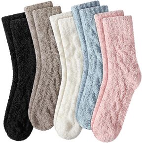 Clothirily Fuzzy Socks for Women, Womens Fluffy Socks, Winter Soft Cozy Socks Fuzzy Slipper Socks for Women
