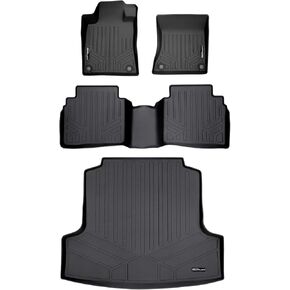 MAXLINER Custom Fit Floor Mats 2 Rows and Cargo Liner Trunk Set Black Compatible with 2019-2023 Nissan Altima