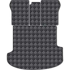 Cargo Mat & Backrest Mats for 2021-2024 2025 Genesis GV80 Accessories, All Weather Waterproof Rear Cargo Liner Rear Trunk Liner Back Seat Cover Protector