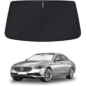 KUST Windshield Sun Shade for Mercedes-Benz S-Class 2015-2021 Window Shade Sun Visor Cover Foldable Blocks UV Rays Keep Your Car Cooler