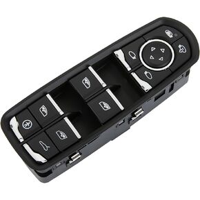 ZAPSOTS Master Power Window Switch fits for Porsche.Cayenne 2011-2021,Macan 2015-2022,Panamera 2011-2016.Front Left Driver Side Control Door switches.7PP959858AE.16pins