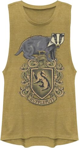Harry Potter Deathly Hallows Hufflepuff House Crest Women's Fast Fashion Tank Top in Kuwait