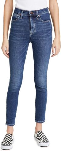 Madewell womens 10'' High-rise Skinny Jeans in Wendover Wash: Tencel™ Denim Edition in Saudi Arabia