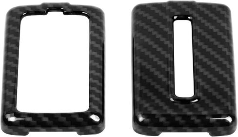 غطاء Jimen for Grand Cherokee Key Fob، حافظة مفاتيح ABS Key Fob متوافقة مع Jeep Grand Cherokee 2021-2024 (ألياف الكربون) in Kuwait