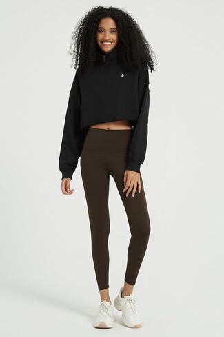 Orolay Women's Half Zip Crop Sweatshirt Long Sleeves Casual Pullover Stand Collar Fashion Outfits in Saudi Arabia