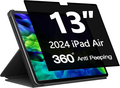 360° Privacy Screen Protector for iPad Pro 13 inch M4 7th Generation, iPad Pro 13 Inch 2024 Privacy Filter Screen Protector Anti Blue Light Anti-Spy in Saudi Arabia