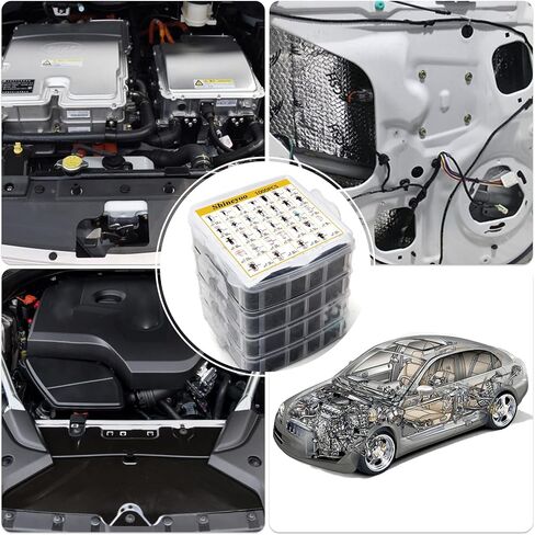 Car Retainer Clips 1101PCS Auto Fasteners Kit 32 Most Popular Sizes Fender Retainer Clips Car Rivet Clips Kit with 1 Fastener Remover for GM Ford Toyota Honda Chrysler BMW Subaru Lexus Nissan in Saudi Arabia