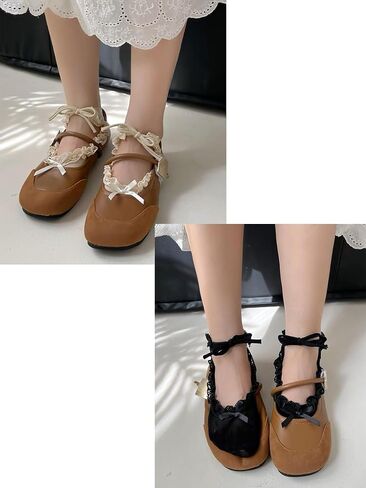 OZS Frilly Socks Women,Cute Ruffle Socks,Comfortable Lace Tie Lolita Socks,Best Socks to Wear with Mary Jane Shoes 2 Pairs. in Saudi Arabia